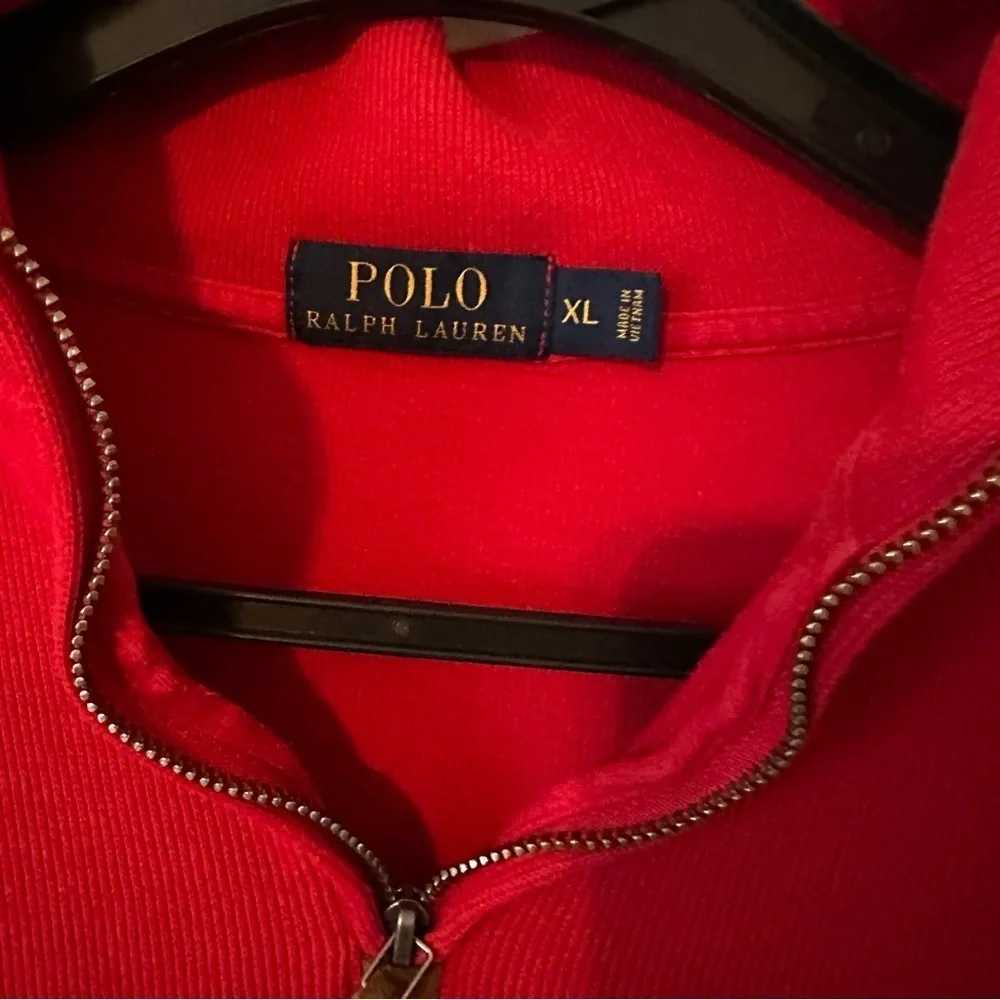 Polo Ralph Lauren Red Pullover 1/4 Zip Men XL